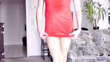 Crossdresser TGirl poses in sexy sexy skirt - 11 image