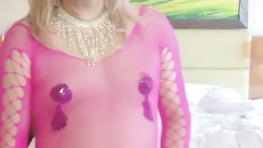 Pink Fshnet Bbody Suits - 6 image