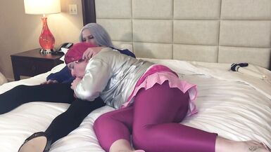 Very Pretty Crossdresser Fucking and Sucking Redhead Tgirl Raw - Compilation 1 - 6 image