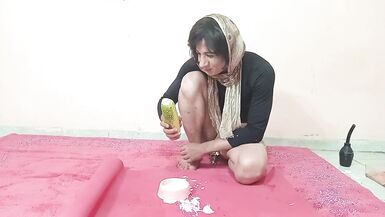 Ts Anal Milk Enema And Squirting - 12 image