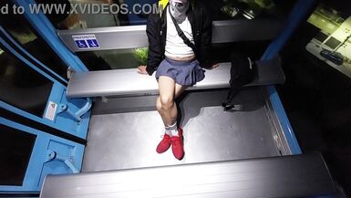 Tranny takes out his dick on the Cable Bus! Exhibit! - 11 image