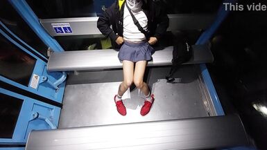 Tranny takes out his dick on the Cable Bus! Exhibit! - 7 image