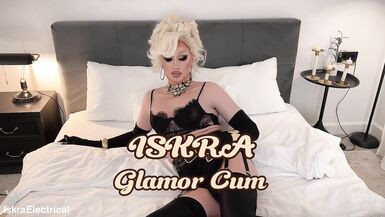 crossdresser with big tits jerks off her cock - 13 image