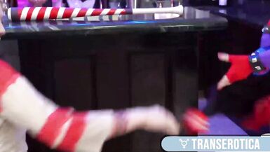 Trans Hottie Autumn Rain Tossed Roughly To Take Leya Falcon's Strap! - 4 image