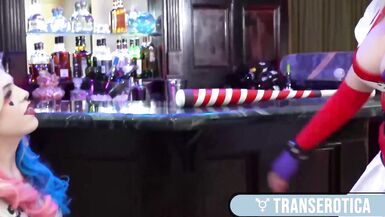 Trans Hottie Autumn Rain Tossed Roughly To Take Leya Falcon's Strap! - 5 image