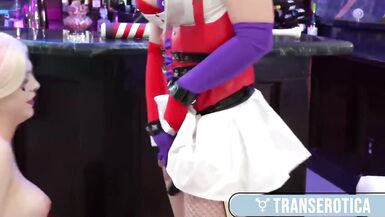 Trans Hottie Autumn Rain Tossed Roughly To Take Leya Falcon's Strap! - 6 image