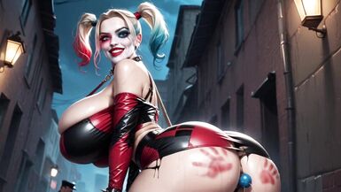 Ai Generated Super Hero Shemale with Big Dick.