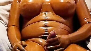 Latexdoll Dollsuit Bronze Puppi Mask