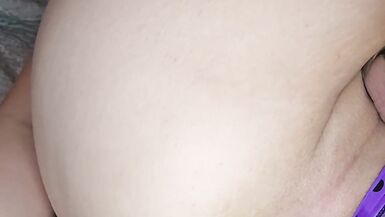 Trans Girl Lactating Her Milky Tits While in Chastity + Anal Toying - 12 image