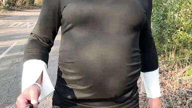 Sexy Crossdresser kellycd2022 walk down the lane - 8 image