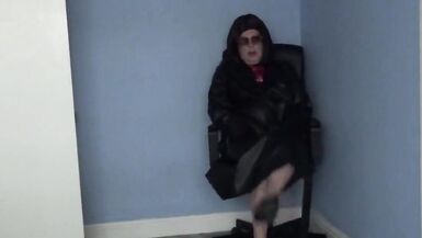 Playing in Leather and High Heels - 1 image