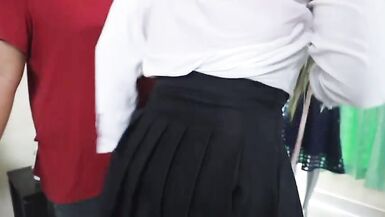 Crossdresser shop owner gets fucked by a man in the shop - 2 image