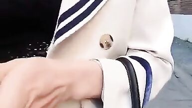 CD nylon heels and public masturbation Chinese Shemale - 2 image