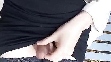 CD nylon heels and public masturbation Chinese Shemale