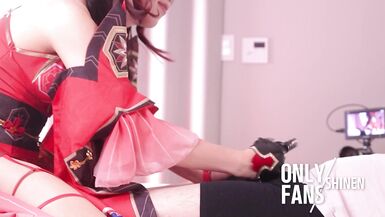 Honkai StarRail Sparkle cosplayer Handjob Cowgirl sex, hentai japanese shemale cosplay 6