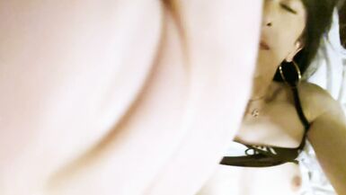 British Trans Girl TashaS Blasts Her Ass With Dildo and Explodes On Her Belly - 15 image