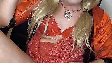 Forplay in red lingerie the first part - 1 image