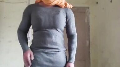 desi bhabhi indian crossdresser satin silk salwar suit indian college girl big tits boobs - 2 image