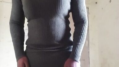 desi bhabhi indian crossdresser satin silk salwar suit indian college girl big tits boobs - 6 image