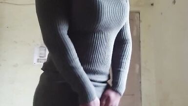 desi bhabhi indian crossdresser satin silk salwar suit indian college girl big tits boobs - 8 image