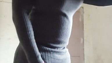 desi bhabhi indian crossdresser satin silk salwar suit indian college girl big tits boobs - 9 image