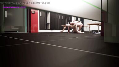 Busty Milf Hard Fuck with Shemale Girl in the GYM - 3D FUTA Anime HQ - 10 image
