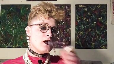 Wannabe Famous Sissy Faggot in pink! - 4 image