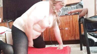 Sissy slut takes dildo in mouth and ass - 14 image