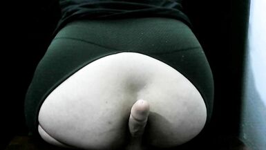 Just riding dick with my ass in ripped leggings