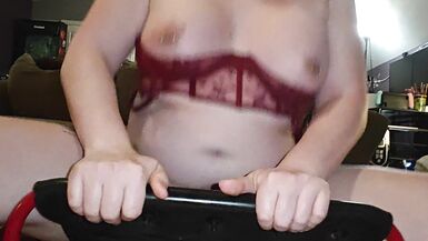 Big Tits Asian American sissy tranny trap used as a cum dump throat fuck riding cowgirl on fuck seat doggie bareback creampie p2 - 11 image