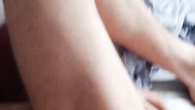 Lady with her favorite toy. Vibrator 3.