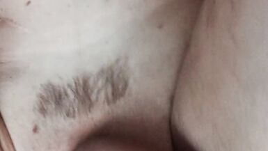 Lady with her favorite toy. Vibrator 3.