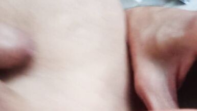 Lady with her favorite toy. Vibrator 3.