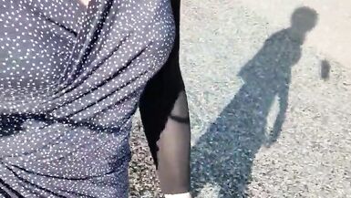 Slutty Annemieke quick stop next to the road - 10 image