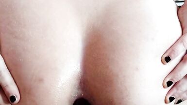 Adorable Trap, Strips, Plugs Her Fat Ass and Jerks off for You - 8 image