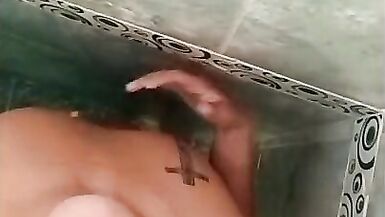 Beautiful femboy drips a lot of water from her anus, fetish anal enema - 14 image