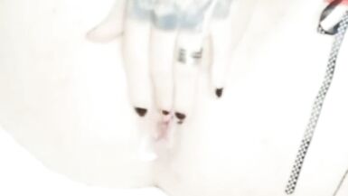 Sissy playing with dildo