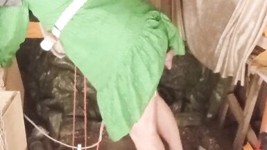 Green housewife with rubber head - 5 image