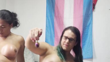 Masturbating with a Plug, on All Fours...roasted Chicken...brunette Stretching - 3 image