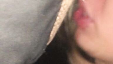 Stranger at night, cums in the ass, trans slut