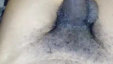 Delicious Beautiful Big Black Cock BBC Stroking - 1 image