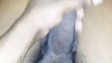 Delicious Beautiful Big Black Cock BBC Stroking - 3 image