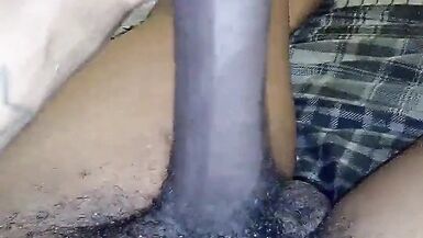 Delicious Beautiful Big Black Cock BBC Stroking - 7 image