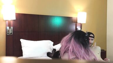 Goth Crossdresser Jade Madison Sucking Cock - Compilation 6 - 12 image