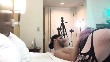 Goth Crossdresser Jade Madison Sucking Cock - Compilation 6 - 7 image