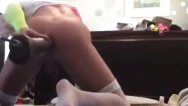 Lost Fuck Machine and Huge Dildo Vid! - 1 image