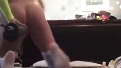 Lost Fuck Machine and Huge Dildo Vid! - 2 image