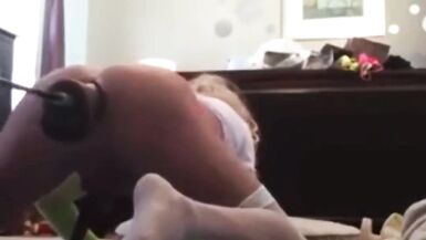 Lost Fuck Machine and Huge Dildo Vid! - 4 image