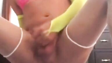 Early Video Crossdressing and Riding Huge Dildos - 12 image