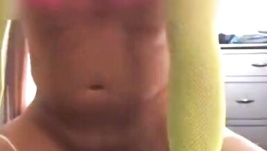 Early Video Crossdressing and Riding Huge Dildos - 14 image